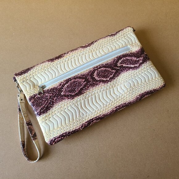 Faux Snake Clutch Purse - Picture 3 of 8